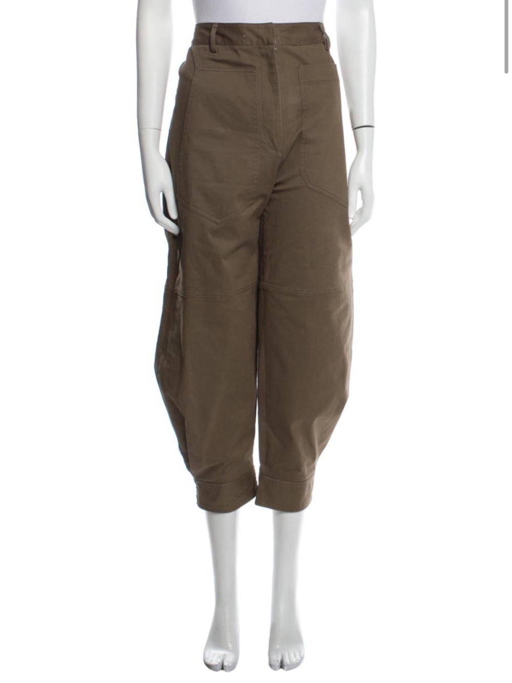 Tibi Myriam Sculpted Pant, brown, size 4